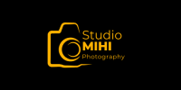 Black Yellow Illustrative Photography Logo